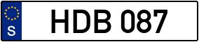 Trailer License Plate
